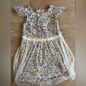 Hanna Andersson girls Floral Mesh Dress spring